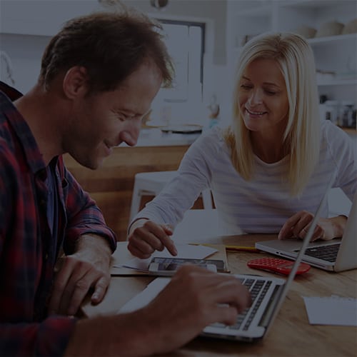 Couple on Laptop